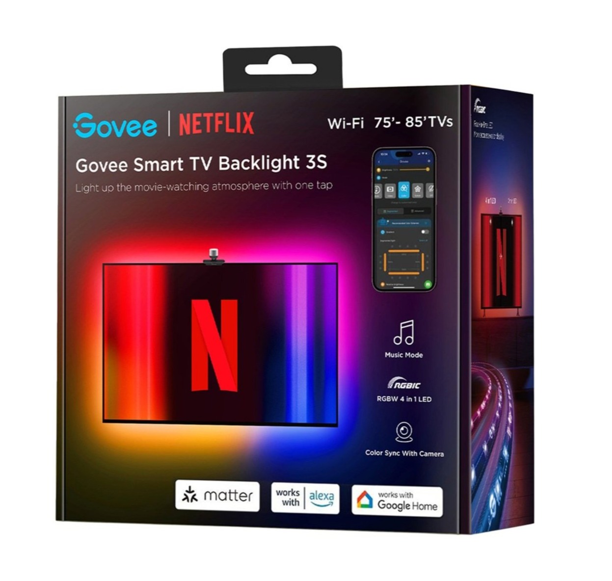 Govee Smart TV Backlight 3S Netflix Version (85–75 inches)