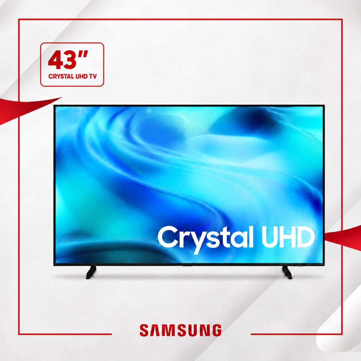 تلفزيون سامسونج الذكي 43 بوصة U8000H كريستال UHD بدقة 4K – موديل 2026