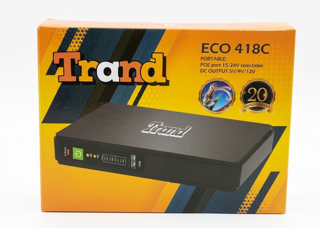 جهاز  UPS تراند ECO 418C بقدرة 20 واط مع مخارج DC وPoE