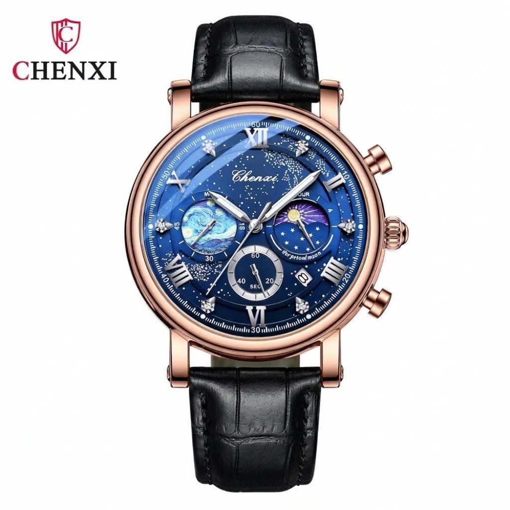 Chenxi men watch sky moon