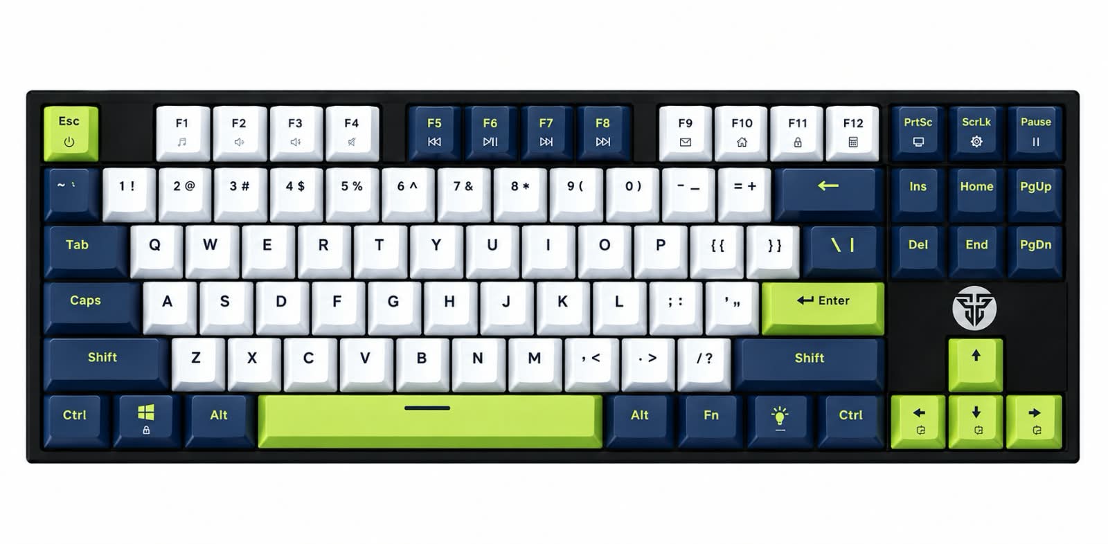 كيبورد كيمنك فانتك mk877s الابيض