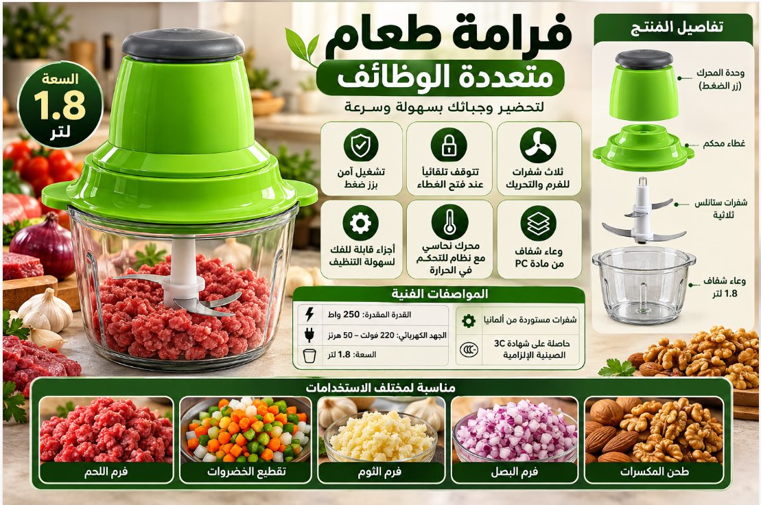 مفرمة لحم كهربائية S-1