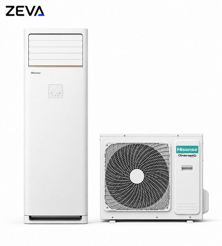 سبلت هايسنس عامودي سعة 3 طن مع تقنية Inverter والتحكم بالأمبير على 3 مراحل