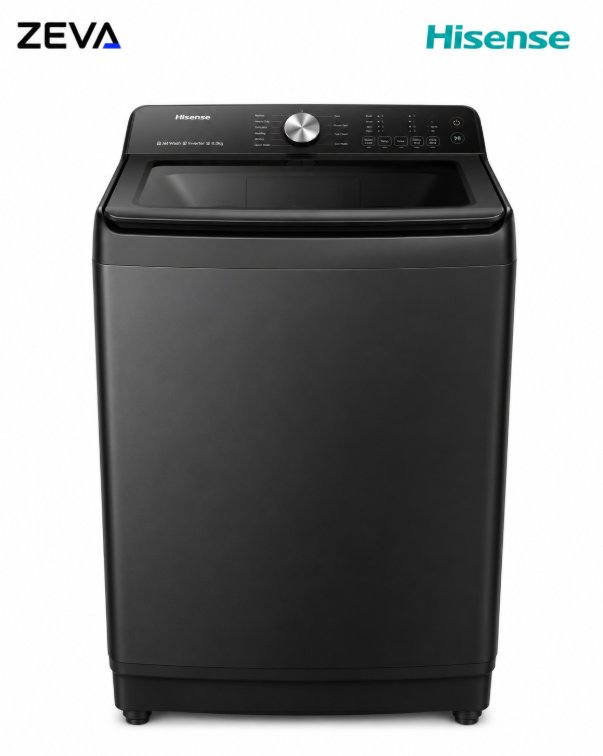 غسالة هايسنس 18 كغم بفتحة علوية مع محرك DD Inverter وتقنية iBubble