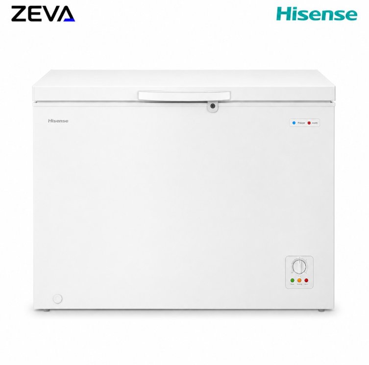 مجمدة هايسنس أفقية 10 قدم بسعة 250 لتر مع تقنية Inverter والتبريد المباشر والتحكم الميكانيكي بالحرارة