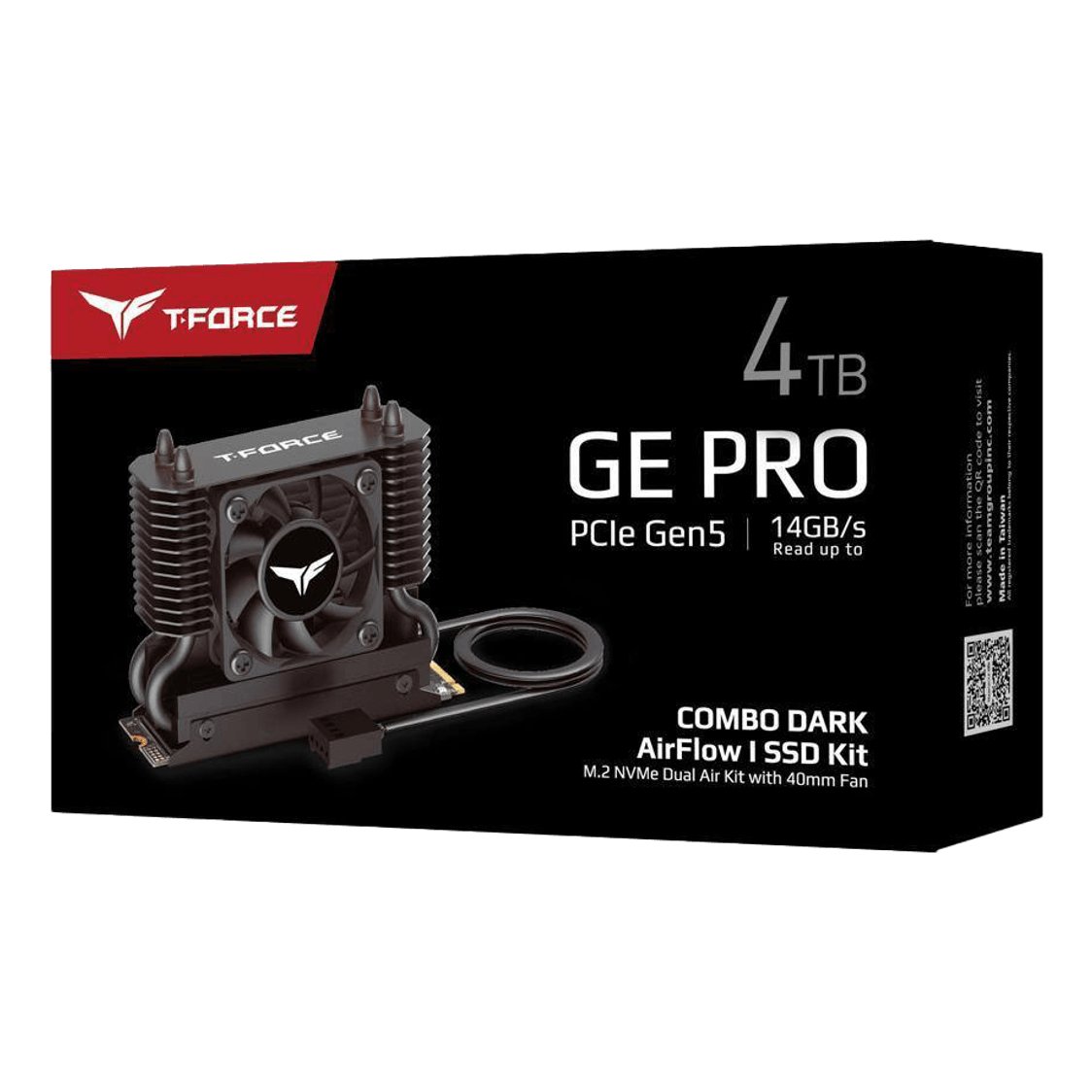 قرص SSD TeamGroup T-Force GE PRO بسعة 4 تيرابايت PCIe 5.0 NVMe M.2