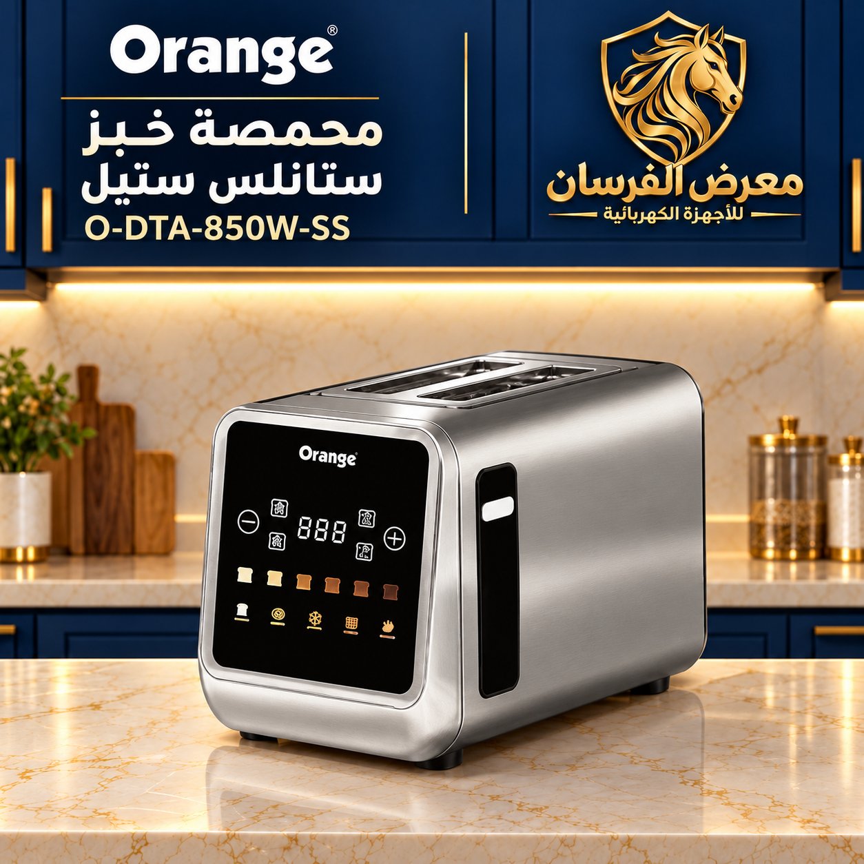 Orange O-DTA-850W-SS Stainless steel toaster