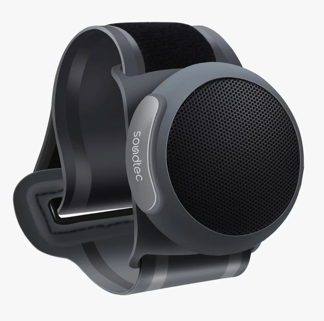 مكبر صوت بلوتوث لاسلكي قابل للارتداء من بورودو ساوندتك Wristsound Active - أسود