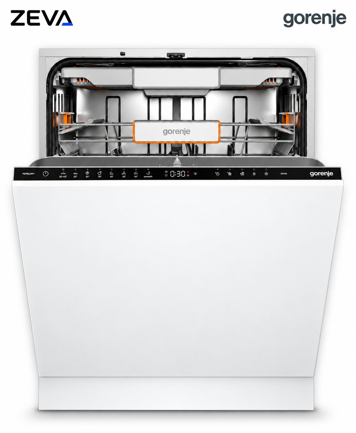 غسالة صحون جورنج مدمجة بسعة 16 طقم مع محرك Inverter PowerDrive وتقنية التعقيم UV Hygiene
