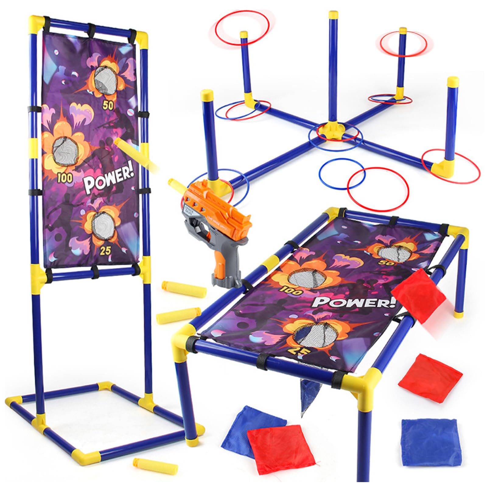 3 in 1 Competitive Games / 3 in 1 Outdoor Game Set