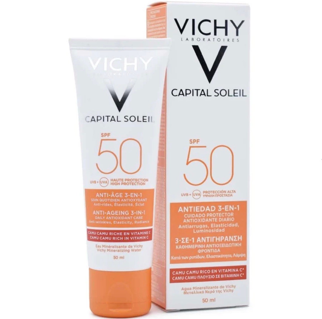 Vichy Capital Soleil Anti-Ageing 3-in-1 Antioxidant Protective Care SPF 50 - 50 ml
