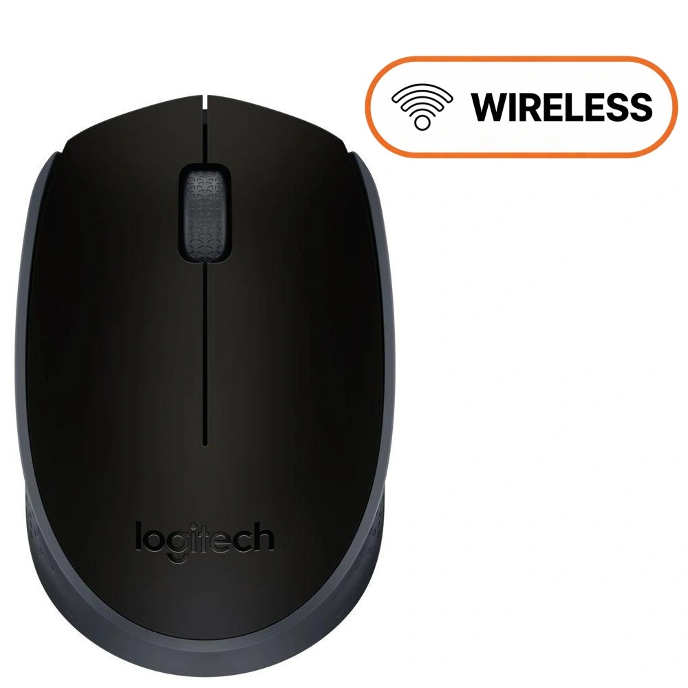 ماوس لوجيتك Logitech M171 بثلاث أزرار لاسلكي – أسود