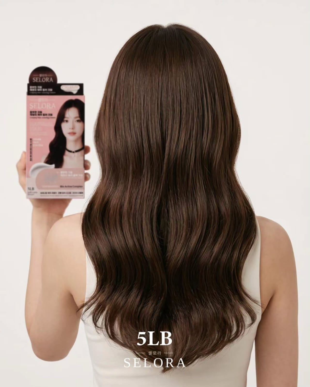 5LB صبغ بني لاتيه ناعم