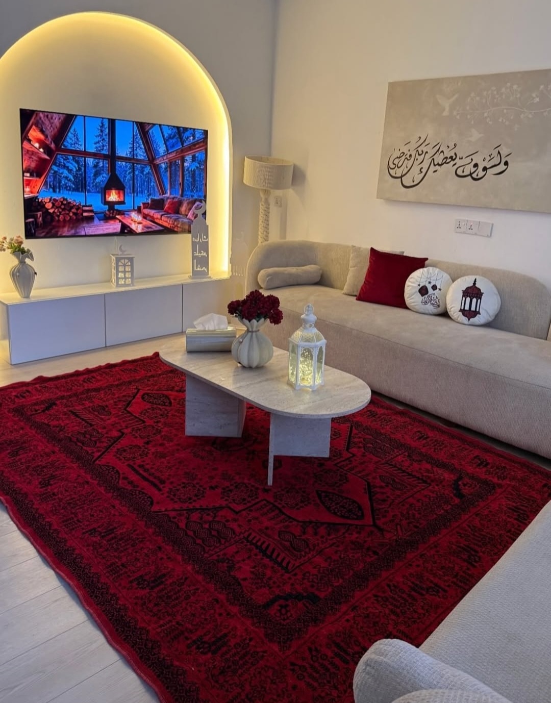 مفرش الاحمر الترند قياس 2*3