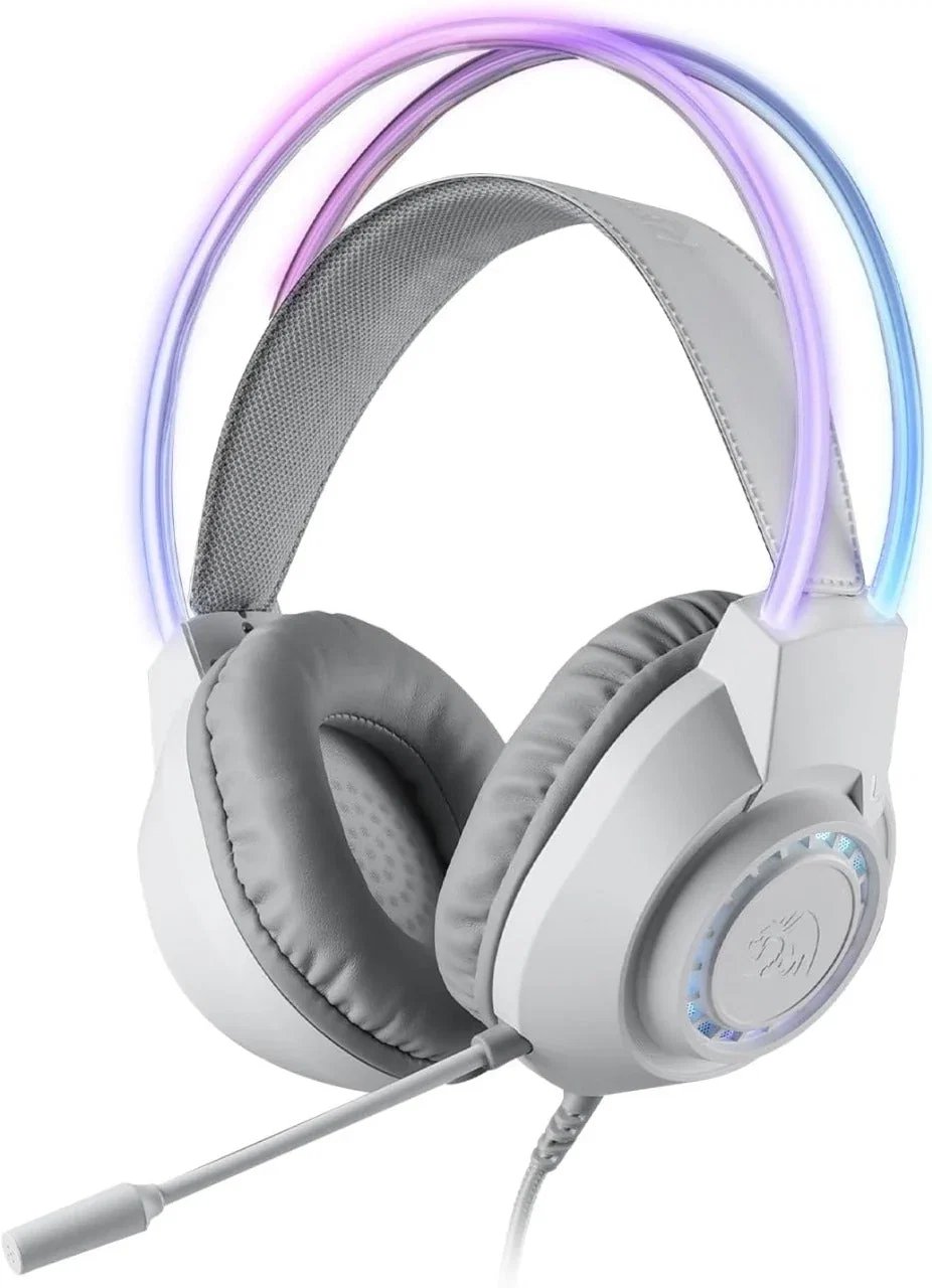 Redragon H231W Scream RGB Gaming Headset - White Edition
