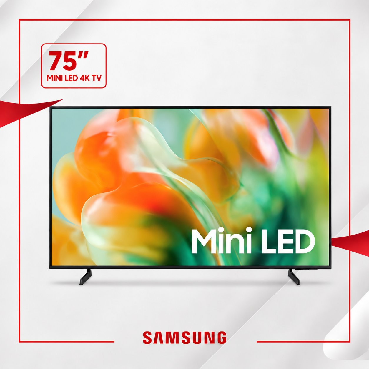 تلفزيون سامسونج الذكي 75 بوصة M80H بتقنية Mini LED ودقة 4K – موديل 2026