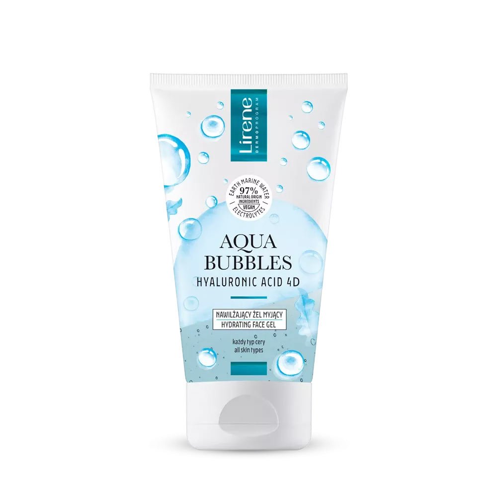 جل تنظيف الوجه Lirene Aqua Bubbles Hyaluronic Acid 4D