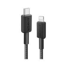 كابل أنكر 322 USB-C إلى Lightning مضفر بطول 6 قدم (1.8 متر) - أسود