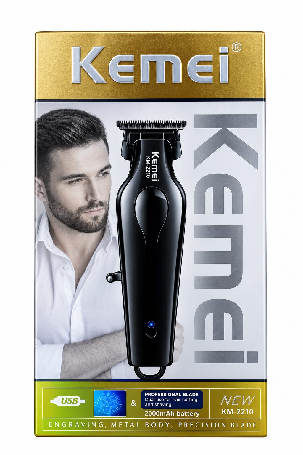 ماكينة حلاقة وتشذيب كيمي Kemei KM-2210