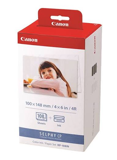 مجموعة حبر وورق ملون كانون RP-108 (108 ورقة)