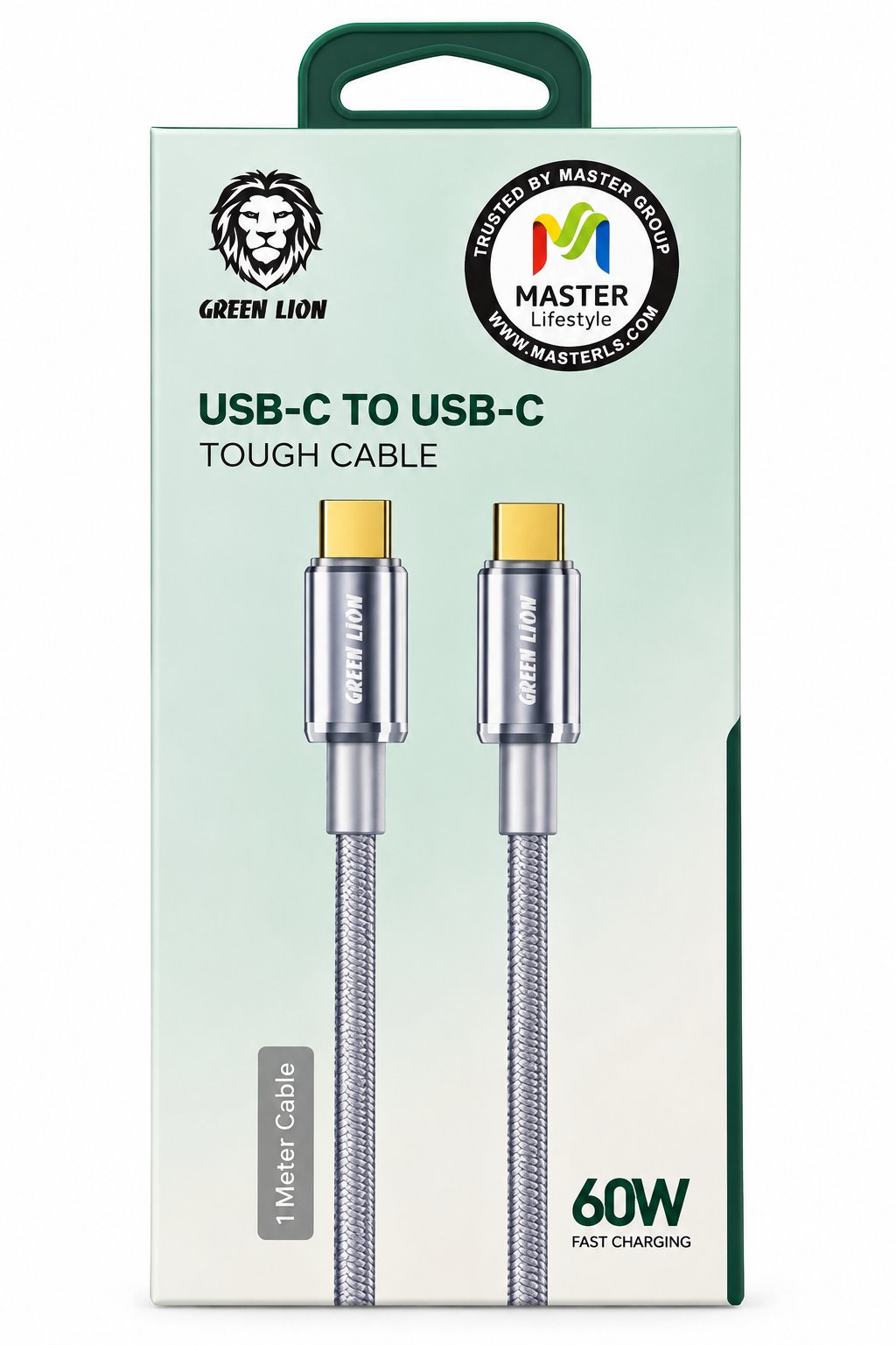 كيبل جرين ليون USB-C إلى USB-C قوي 60 واط