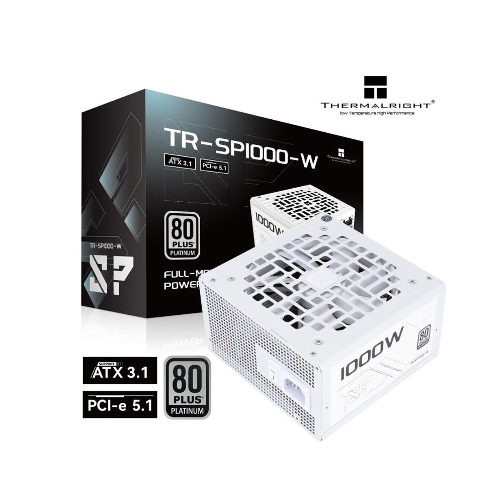 مزود الطاقة الأسطوري بقوة 1000W من ماركة ثيرمال رايت العالمية بشهادة الكفاءة البلاتينية والمكثفات اليابانية الأصلية فول مودلر
