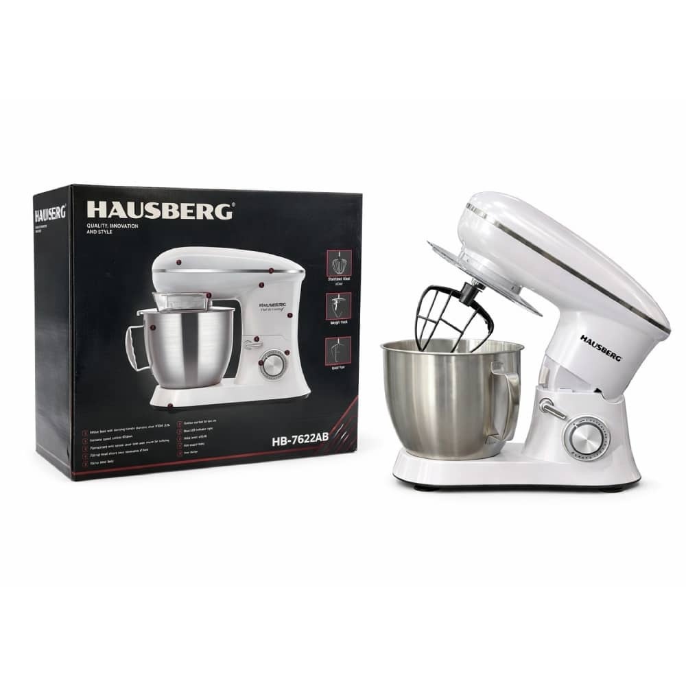 Hausberg HB-7622AB Stand Mixer - 6.5L - White
