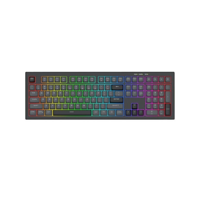 كيبورد ألعاب ريدراجون كروكس K518 RGB | مفاتيح غشائية هادئة، سلكي USB، إضاءة RGB، للألعاب والكتابة اليومية