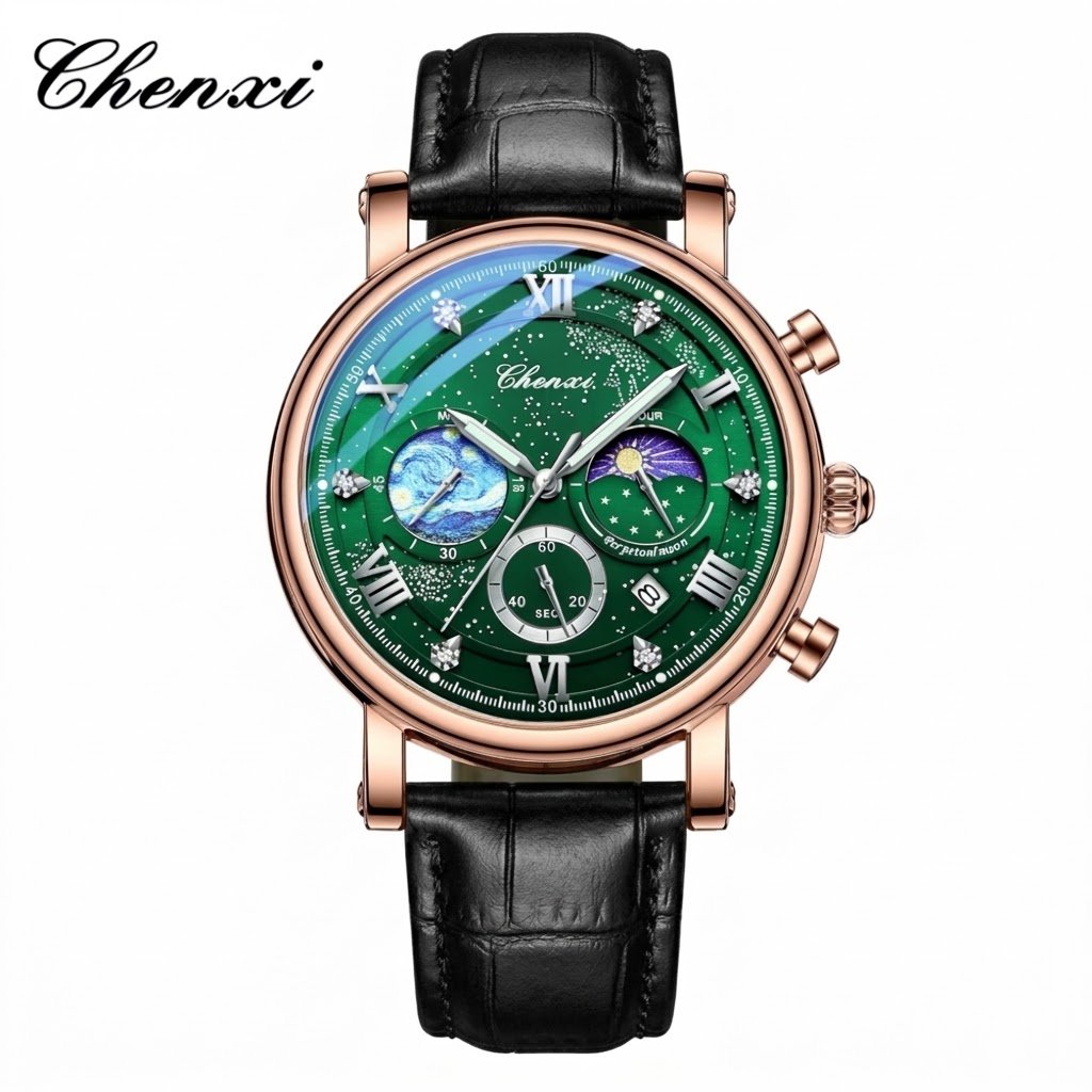 Chenxi men watch sky moon