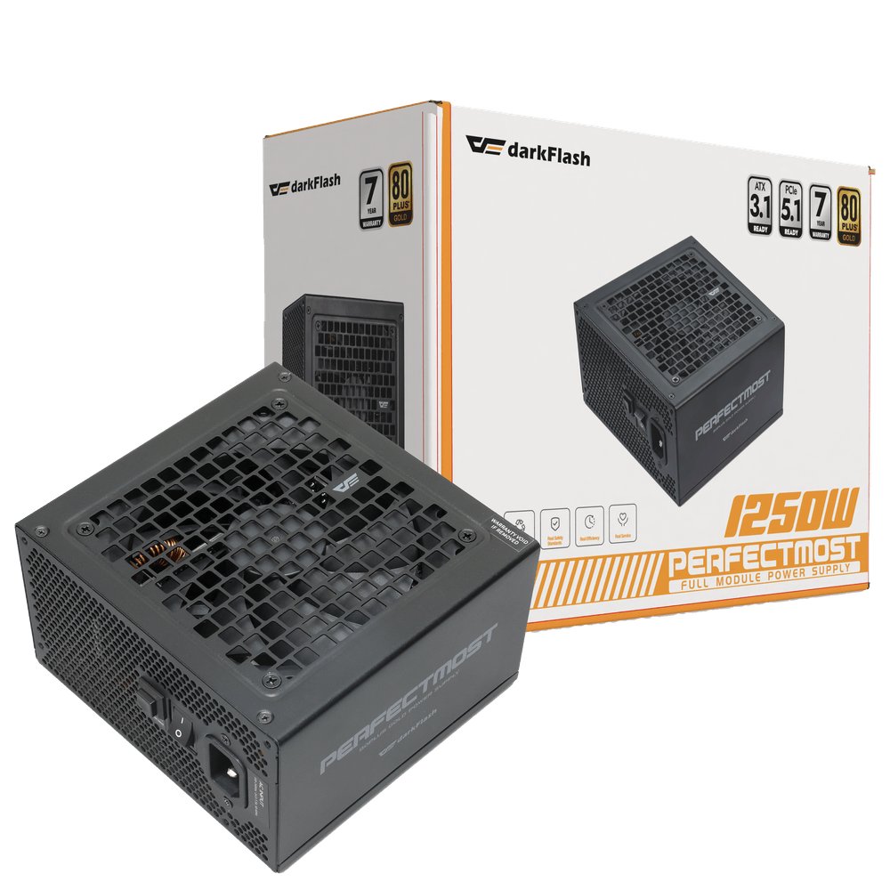 مزود طاقة Darkflash PMT 850W 80 Plus Gold Full Modular Black