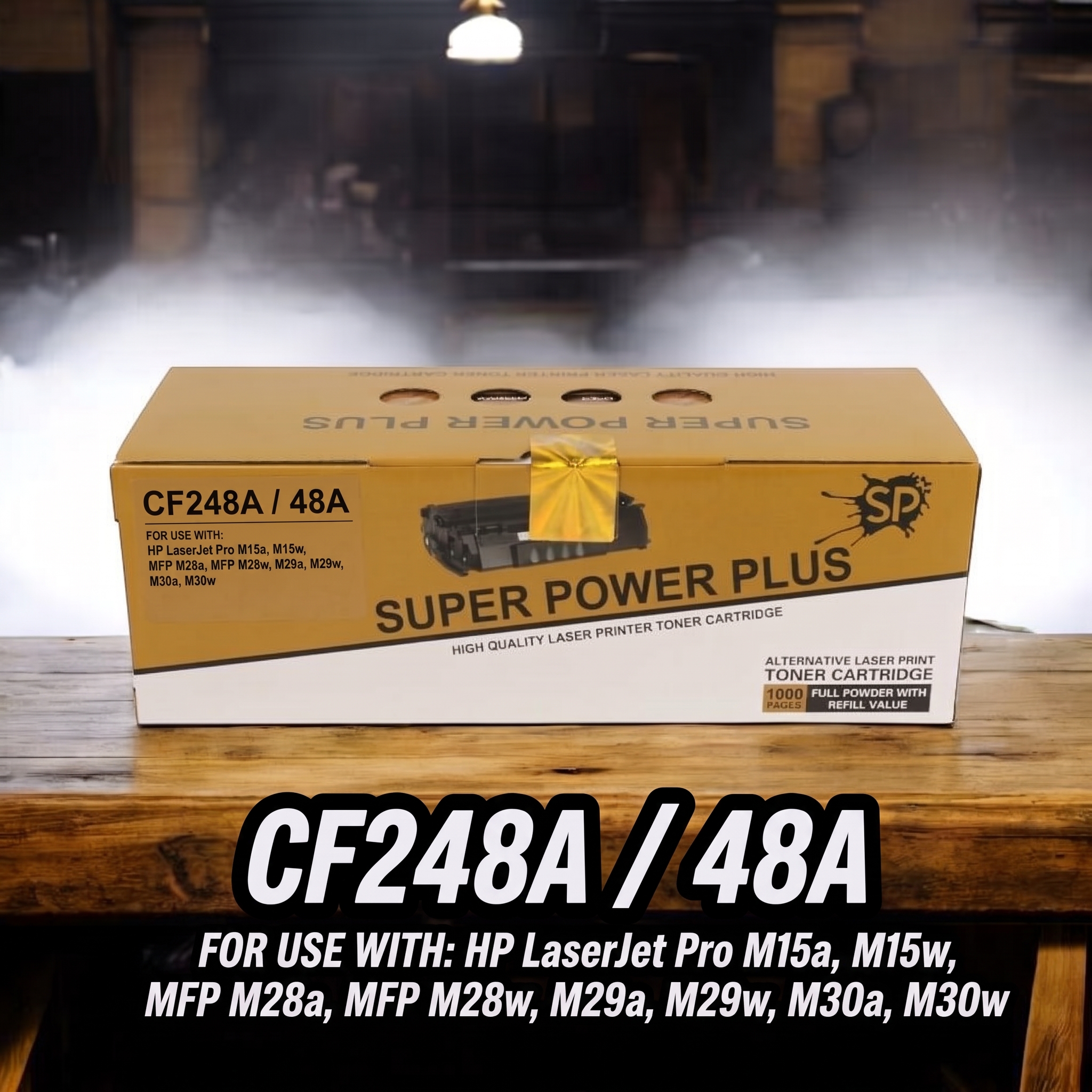 Super Power CF248A (48A) خرطوشة حبر ليزر سوبر بور الأسود متوافقة مع طابعات )مع شريحة ذكية مدمجة)