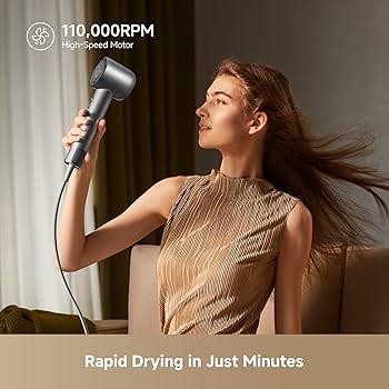 دريمي مجفف شعر Hair Glory Mix عالي السرعة-فحمي