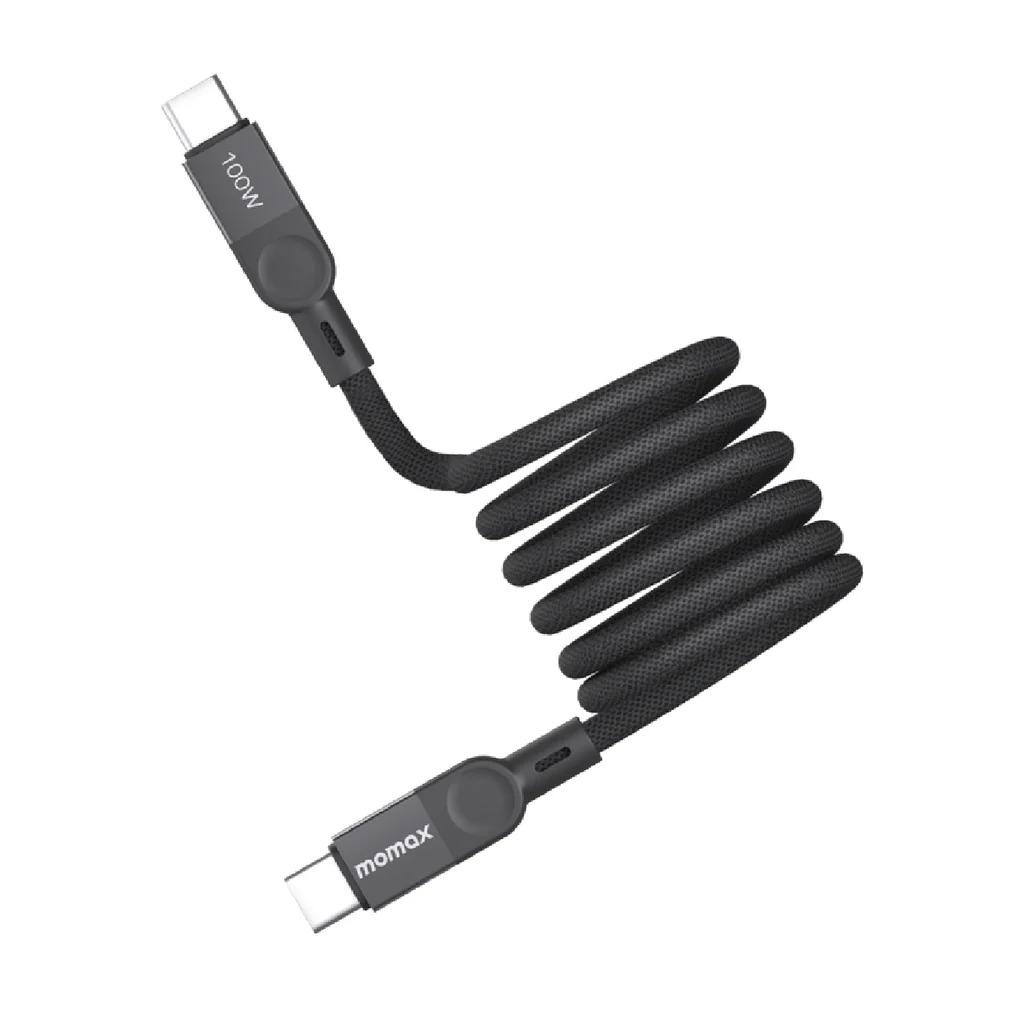 Momax Mag Link USB-C to USB-C 100W USB2.0 Magnetic cable 1m (Black)