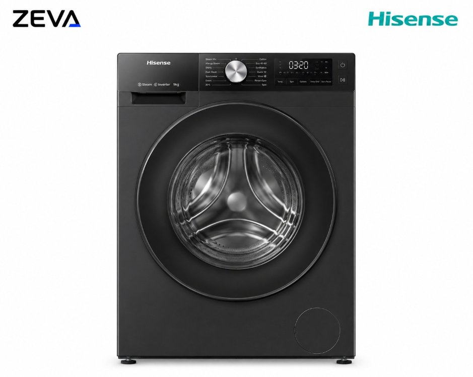 Hisense 9kg Front Load Washing Machine with Inverter Motor and Smart Wi-Fi