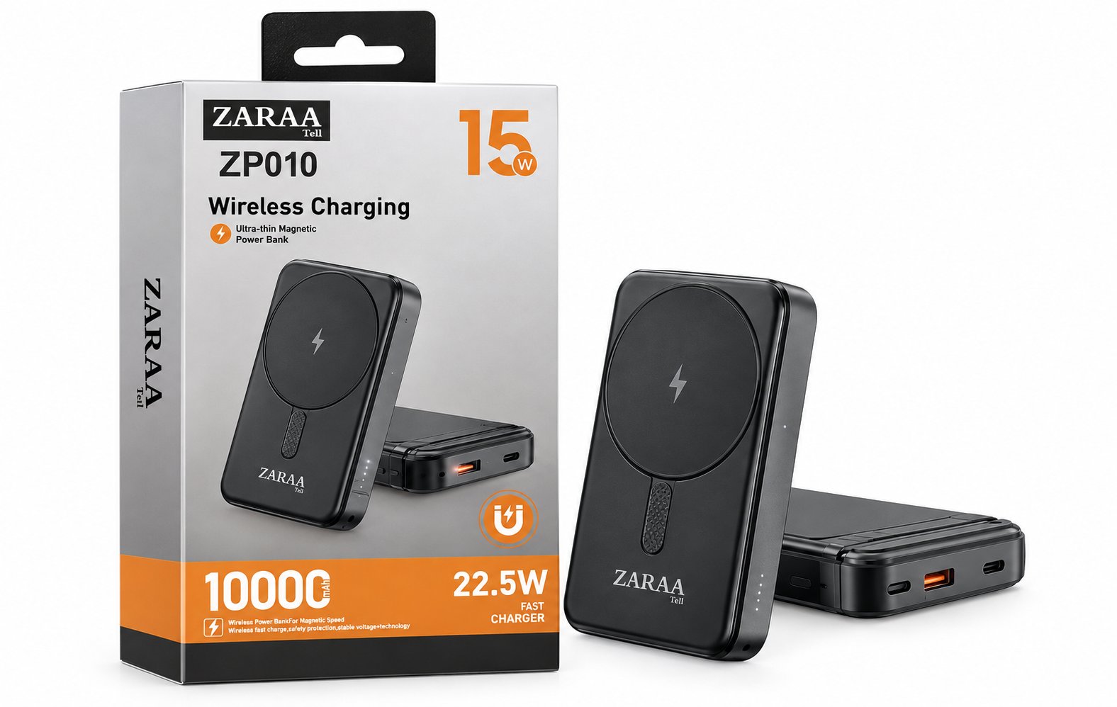 ZARAA ZP010 Magnetic Wireless Power Bank 10000mAh