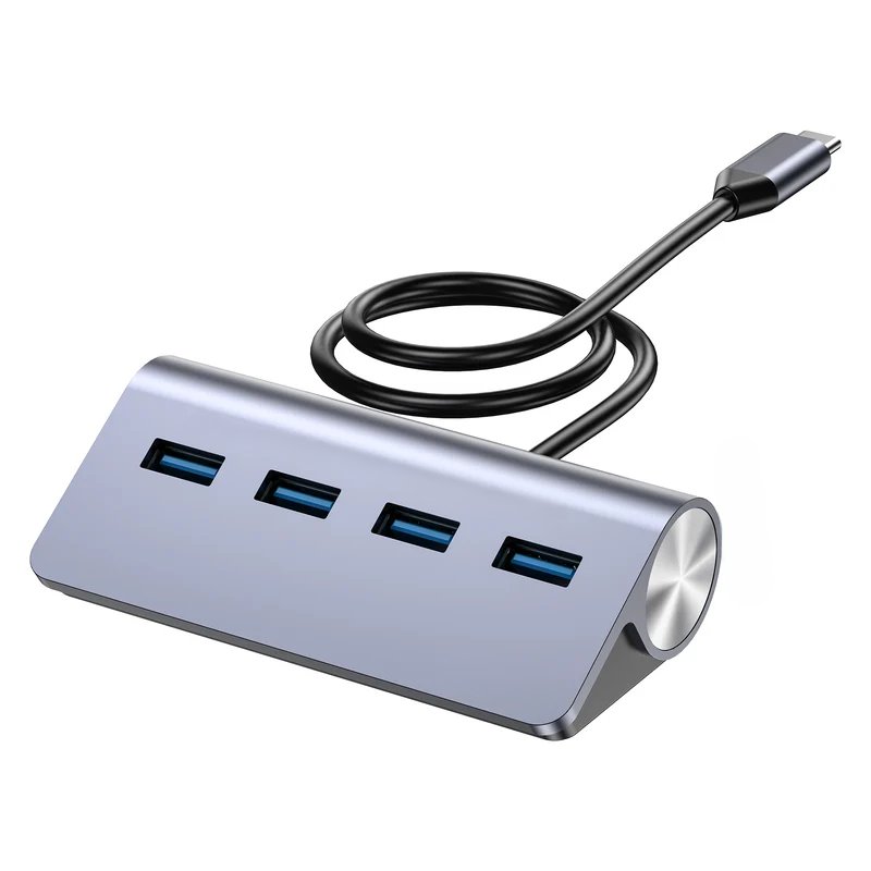 موزع VCOM USB Type-C إلى 4 منافذ USB 3.0 Hub