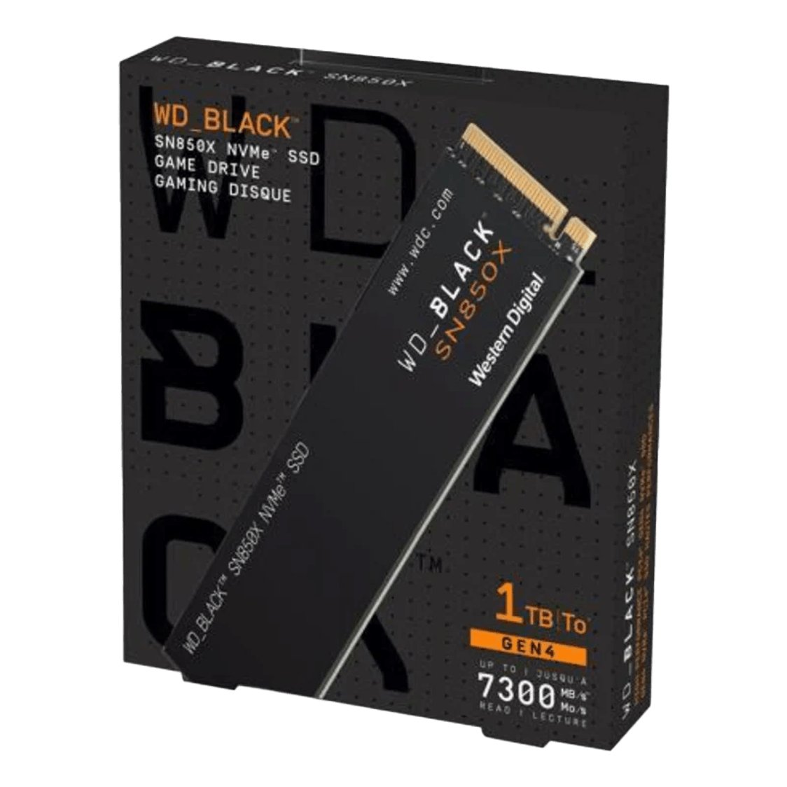 قرص SSD ويسترن ديجيتال WD BLACK SN850X بسعة 1 تيرابايت