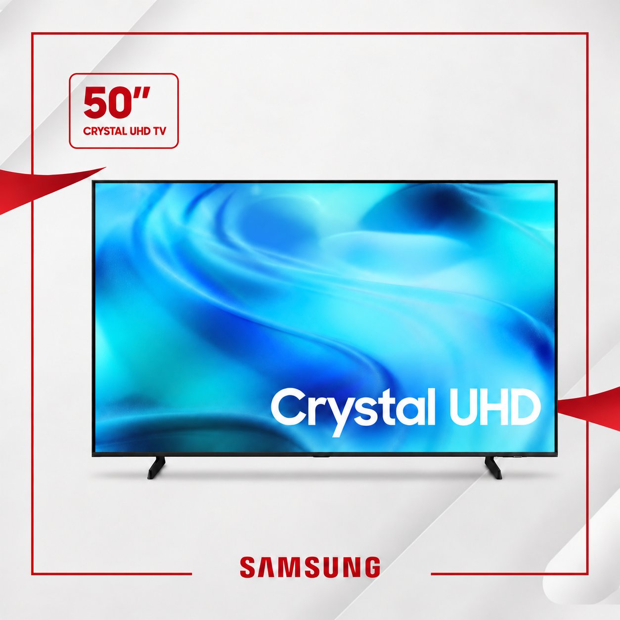 تلفزيون سامسونج الذكي 50 بوصة U8000H كريستال UHD بدقة 4K – موديل 2026