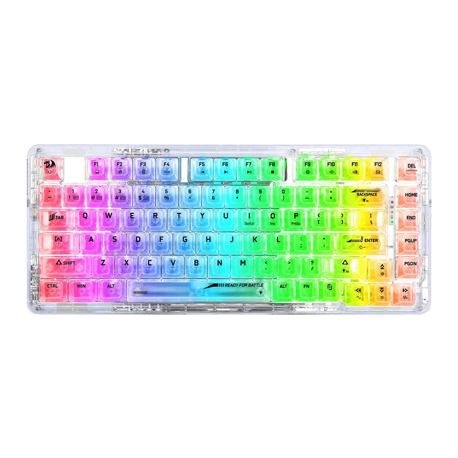 كيبورد الألعاب الميكانيكي ريدراجون ELF PRO K649CT بإضاءة RGB واتصال ثلاثي