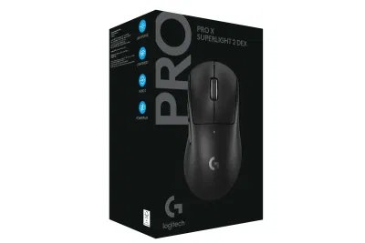 ماوس ألعاب لاسلكي لوجيتك G PRO X SUPERLIGHT 2 LIGHTSPEED باللون الأسود