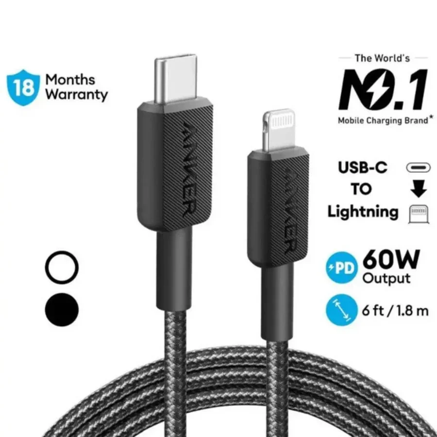 كابل أنكر 332 شحن سريع من USB-C إلى Lightning