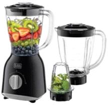 BLACK+DECKER BX365J-B5 Blender with Grinder and Extra Jar
