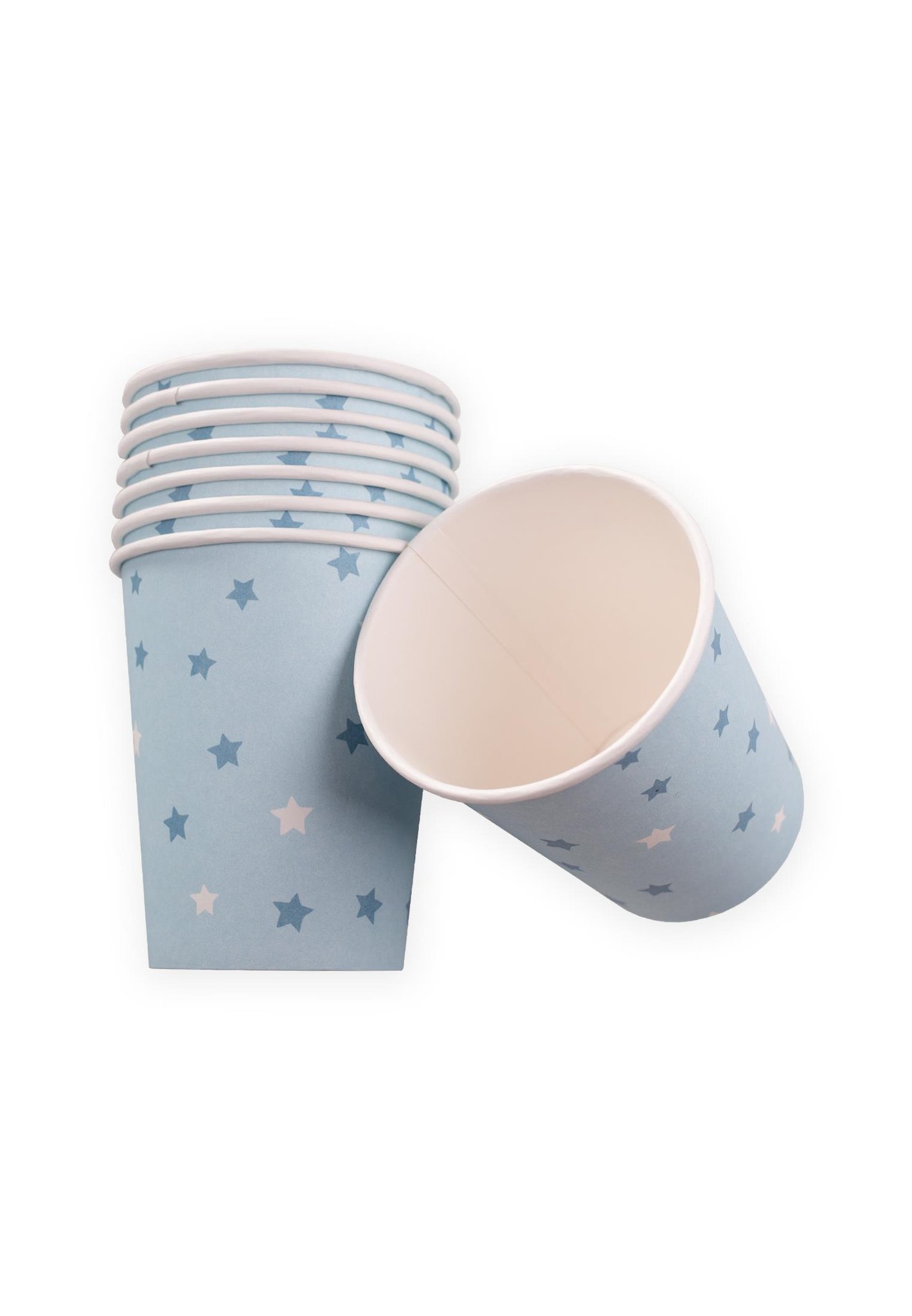 8-Pack Blue Star Paper Cups