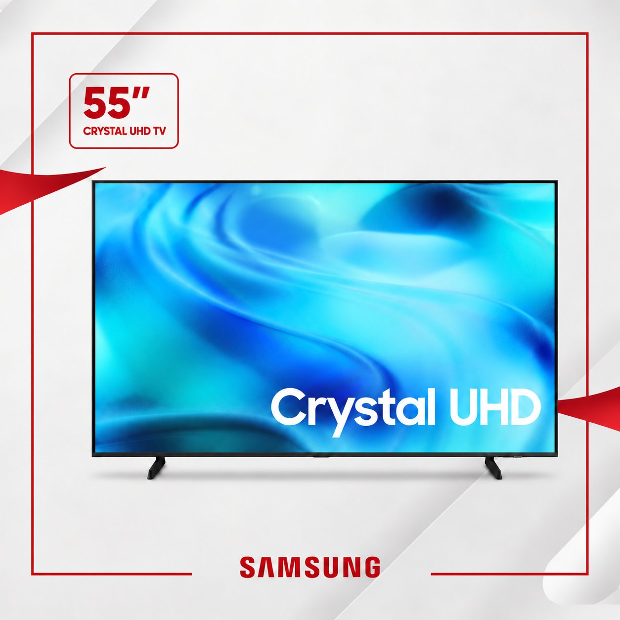 تلفزيون سامسونج الذكي 55 بوصة U8000H كريستال UHD بدقة 4K – موديل 2026