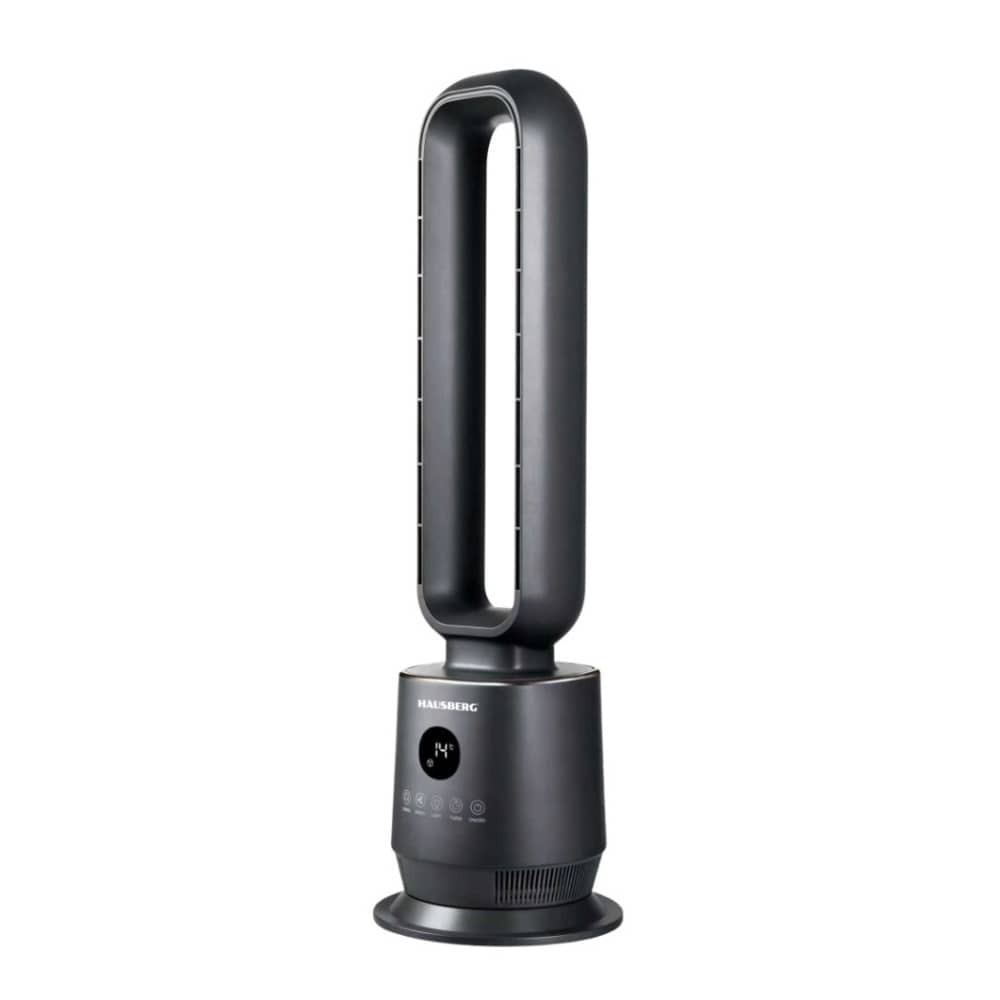 Hausberg HB-5956GR Digital Tower Fan - Dark Gray / Black