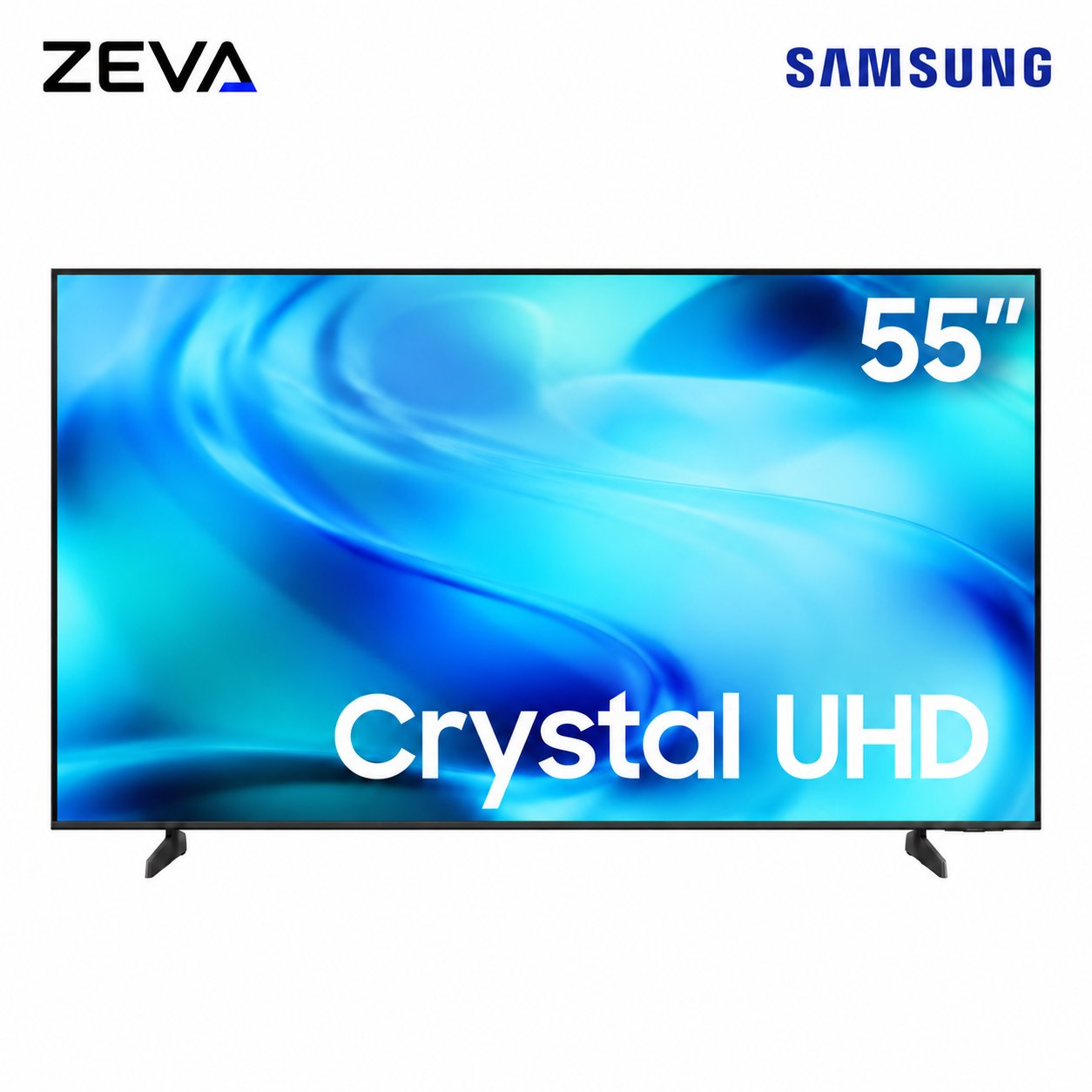 تلفزيون سامسونج سمارت 55 بوصة بدقة 4K UHD مع معالج Crystal Processor 4K ونظام Tizen
