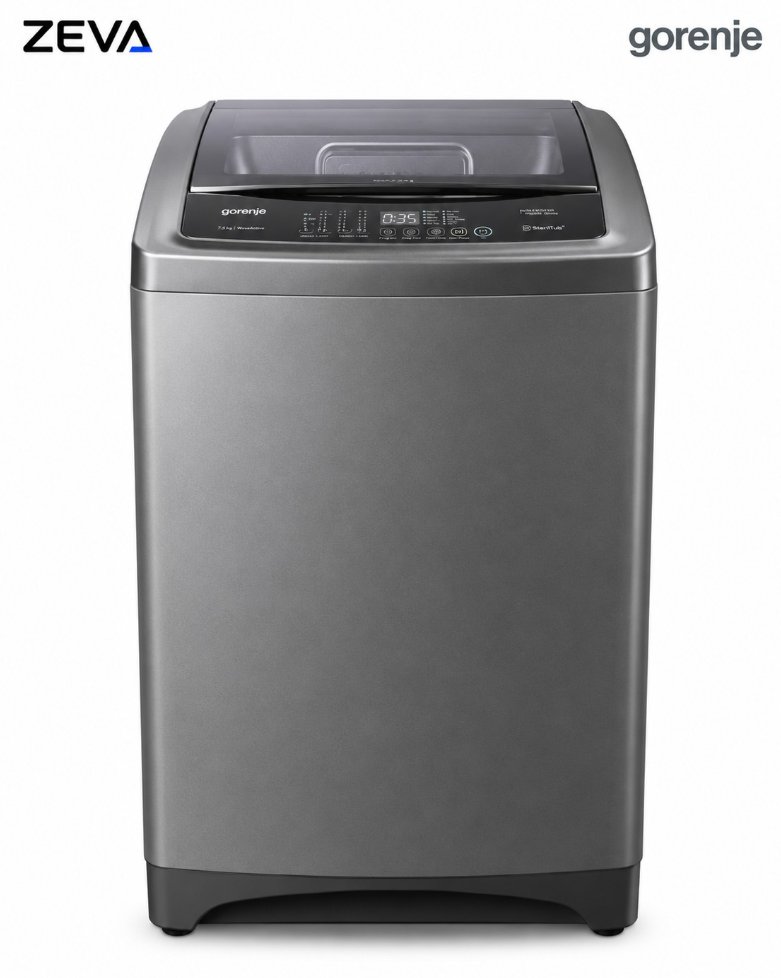 غسالة ملابس جورنج علوية بسعة 18 كغم مع محرك Inverter وحوض Snowflake