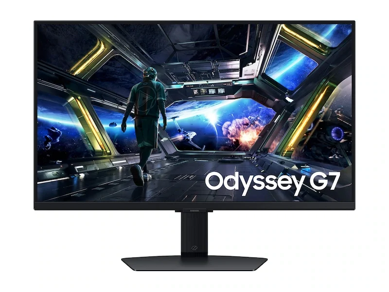 شاشة ألعاب ذكية سامسونج أوديسي جي 7 قياس 27 بوصة 4K - Samsung Odyssey G7 LS27DG702EUXEN