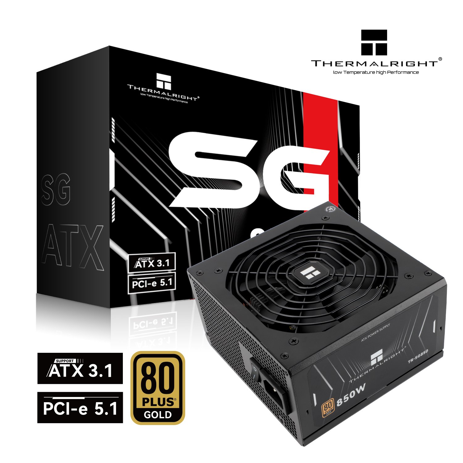 مزود طاقة Thermalright SG850 80 Plus Gold Black