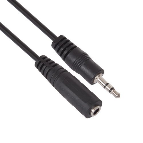 كيبل صوت VCOM AUX ‏3.5 ملم ذكر إلى 3.5 ملم أنثى بطول 2 متر